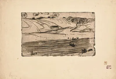 La pêche (Fishing) by Арман Сеган, 1893 — digital art print download