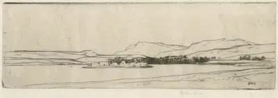 Лох-ан-Дорб by Дэвид Янг Кэмерон, 1914 — digital art print download
