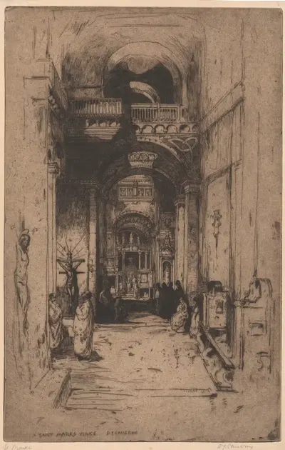 Площадь Святого Марка, Венеция by Дэвид Янг Кэмерон, 1895 — digital art print download