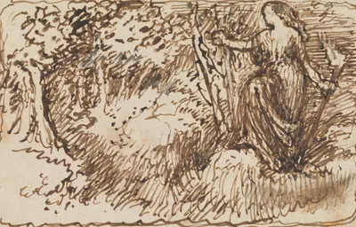A Woodland Nymph by Edward Calvert — digital art print download