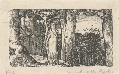 The Lady and the Rooks by Edward Calvert, 1829 — digital art print download