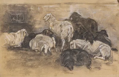 Schafgruppe by Франц Марк, 1905 — digital art print download