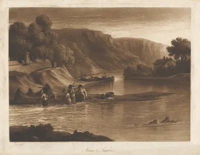 Мез и Самбра, от ворот Самбры by Джордж Арнальд, 1822 — digital art print download
