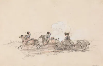 Royal Horse Artillery at the Gallop by George Bryant Campion — digital art print download