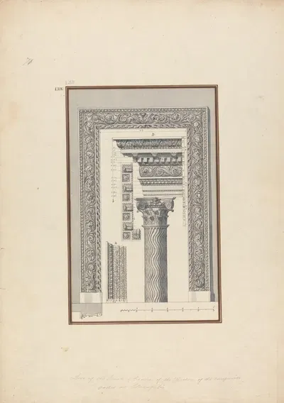Details of the Theater Composed of the Composite Order at Hierapolis (Now Pamukkale) by Giovanni Battista Borra — digital…