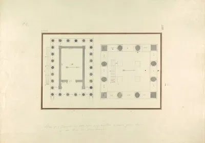 Plan of a Temple at Mylasa and of Another Three Hours from Thence on the Road to Mandaleus by Giovanni Battista Borra —…