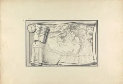 Plan of the Ruins at Sardis with Vestiges of Ancient Buildings Still Existing in 1750 by Giovanni Battista Borra — digital…
