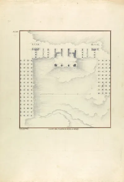 Plan of the Temple of Artemis at Ephesus by Giovanni Battista Borra — digital art print download