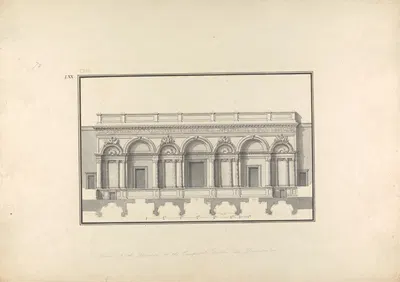 Reconstruction of the Proscenium of the Theater at Hierapolis by Giovanni Battista Borra — digital art print download
