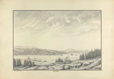 View of Scutari (Ancient Chrysopolis, Now Called Uskudar) by Giovanni Battista Borra — digital art print download
