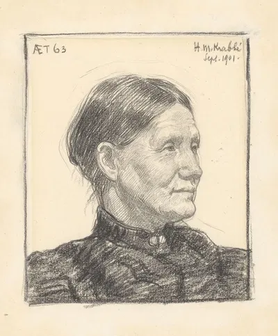 Portrait of Mrs. Parnemann by Генрих М. Краббе, 1901 — digital art print download