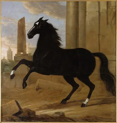 Favourite, one of King Karl XI's riding horses by Давид Клёкер Эренштраль, 1689 — digital art print download
