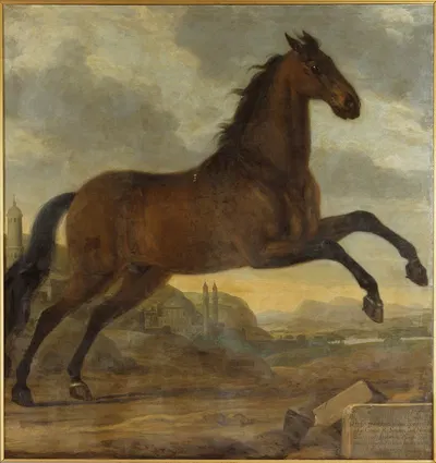 Karl XIs livhäst Sultan by Давид Клёкер Эренштраль, 1689 — digital art print download