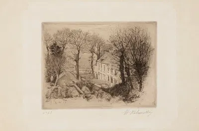 Maison de pêcheurs by Анри Делавалье, 1890 — digital art print download