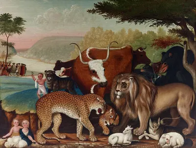 The Peaceable Kingdom by Edward Hicks — digital art print download