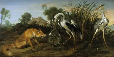 The Fox Visiting the Heron by Франс Снайдерс — digital art print download
