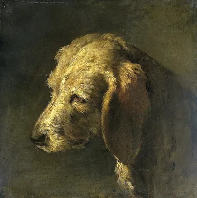 Head of a Dog by Николя Тюссен Шарле — digital art print download