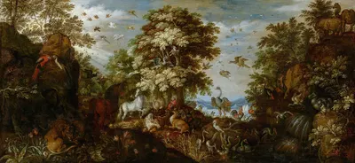Orpheus Charming the Animals with his Music by Роелант Савери, 1627 — digital art print download