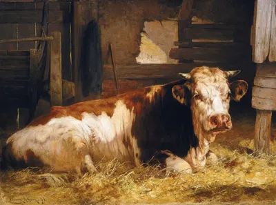 Monarch of the Farm by Уильям Генри Хау, 1891 — digital art print download