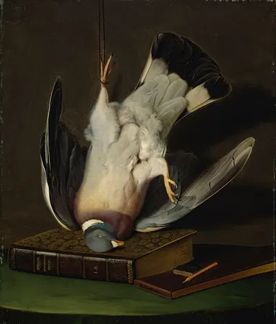A Dead Wood Pigeon by Ferdinand von Wright, 1867 — digital art print download