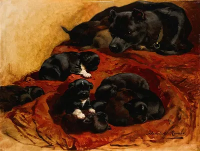 The Proud Mother by Анриэтта Роннер-Книп — digital art print download