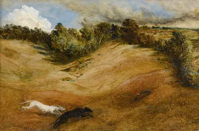 The Chase by Джеймс Сметэм, 1864 — digital art print download
