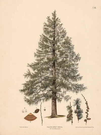 Lærk by Johann Kautsky, 1889 — digital art print download