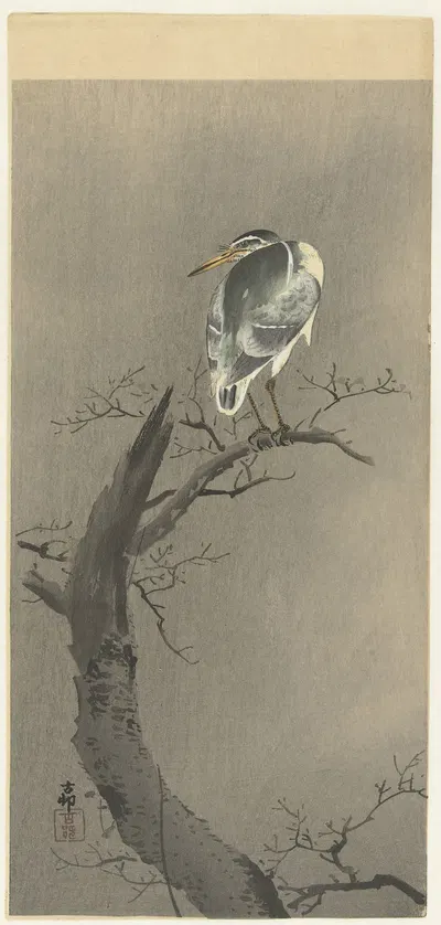 Kwak on branch by Ohara Koson, 1900 - 1936 — digital art print download