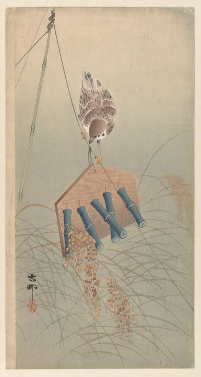 Sparrow by Ohara Koson, 1900 - 1930 — digital art print download