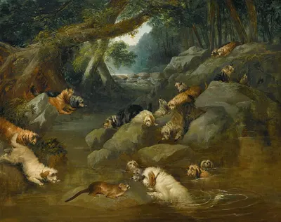 An Otter Hunt by Филип Рейнэйгл — digital art print download