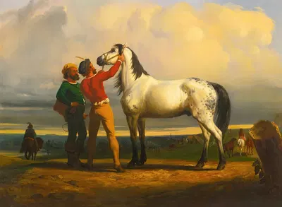 The Grey Horse by Роза Бонёр — digital art print download