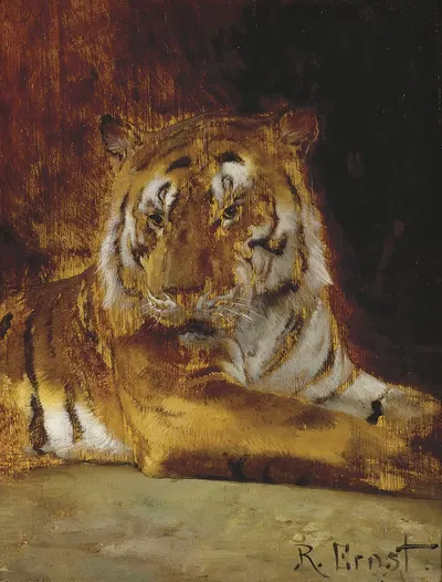 Tiger by Rudolf Ernst — digital art print download