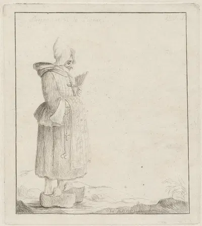 Paysanne de la France by Генри Уильям Бунбери, 1769-1770 — digital art print download