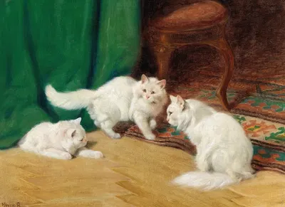 Conversation amongst Cats by Артур Хейер — digital art print download