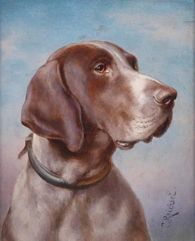 Hundeportrait by Carl Reichert — digital art print download