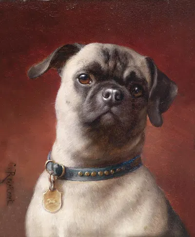 Mops by Carl Reichert — digital art print download