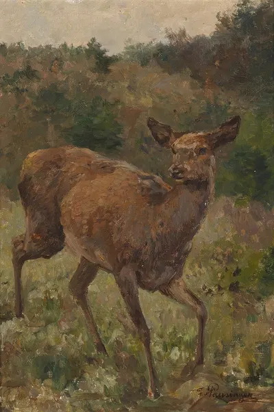 Rotwild by Франц Ксавер фон Паузингер — digital art print download