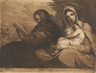 Repose in Egypt by James Barry — digital art print download