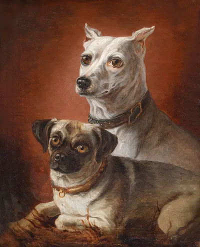 Zwei Hunde 02 by Julius Hamburger — digital art print download
