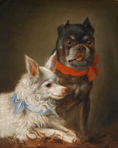 Zwei Hunde 01 by Julius Hamburger — digital art print download