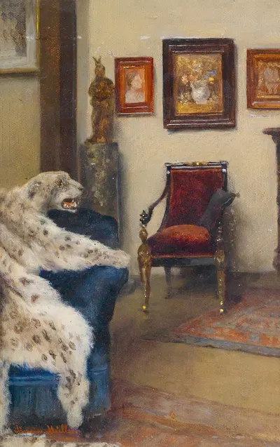 Atelierinterieur Marie Müller in der Wiener Akademie by Мария Мюллер — digital art print download