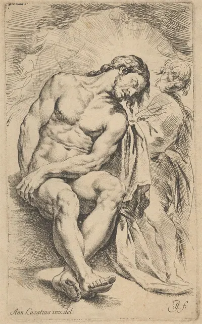The Entombment of Christ by Jan de Bisschop — digital art print download