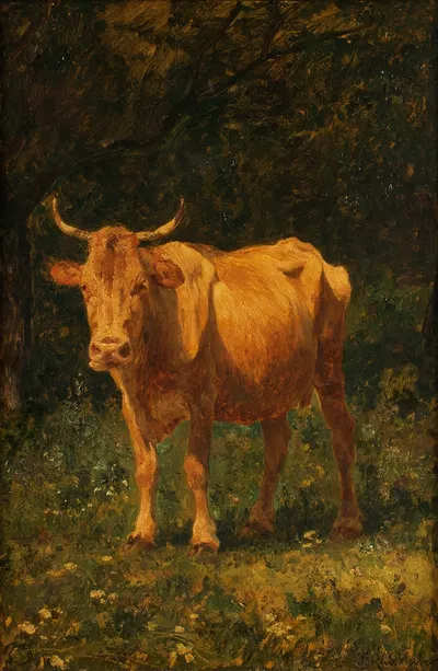 Semmelfarbene Kuh by Карл Рудольф Хубер, 1889 — digital art print download