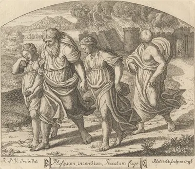 Lot and His Family (After Raphael) by John Alexander — digital art print download