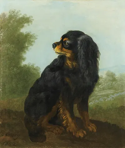 Portrait De Cavalier King Charles by Jacques-Charles Oudry — digital art print download