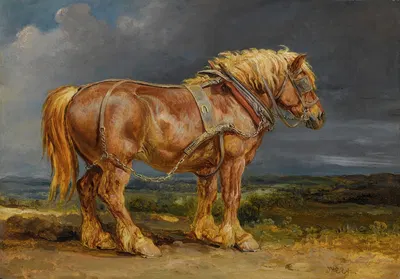 Cheshunt The Shire Horse elephant in An Extensive Landscape by James Ward — digital art print download