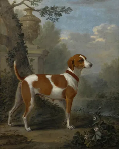 Portrait Of The Duke Of Hamilton’s Hound 'jewell' by Джон Уоттон — digital art print download