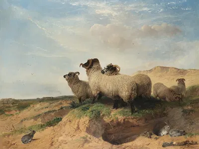 Lytham Sandhills by Ричард Ансделл, 1853 — digital art print download