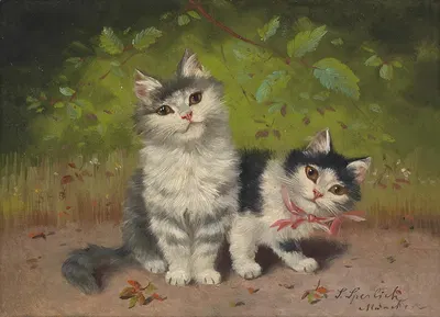 Two kittens by Sophie Sperlich — digital art print download