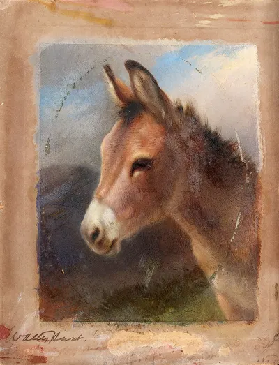 Head Study Of A Donkey by Walter Hunt — digital art print download
